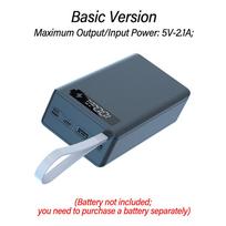 22.5W No Soldering Detachable 12 Slots 18650 Battery DIY Power Bank Kit Mobile Power Supply Shell  Wireless Charging Function juoda