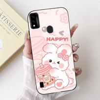 For ZTE Blade A51 A71 2021 Case Cute Cartoon Soft Silicon Phone Cover For ZTE BladeA51 A 51 Case BladeA71 A7030 Protective Shell Blade A71 gray