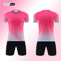 Men's and Kids' Quick-Dry Football Jersey & Shorts Set - Breathable Training Uniform for Teams Child XS rožinė raudona spalva