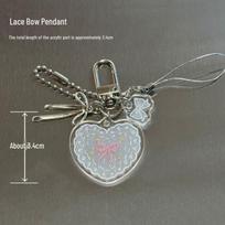 Retro Acrylic Lace Pendant Shell Strap with Clasp - Salt-Style Girl Accessories gray