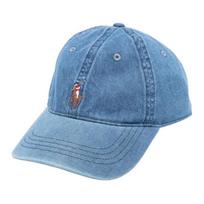 Polo Ralph Lauren Pony cotton calfskin cap men's blue 710957172001 mėlyna
