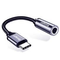 „Essager“ USB Type-C iki 3,5 mm lizdo moteriškas adapteris, skirtas C tipo ausinėms iki 3,5 mm papildomos garso laidas, skirtas „Xiaomi Samsung Huawei“