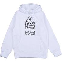 Automobilinės kėdutės galvos atrama Roko grupės gobtuvai Gatvės stiliaus Unisex Hip Hop vyriški/moteriški džemperiai ilgomis rankovėmis žiemos vilnos megztiniai S balta