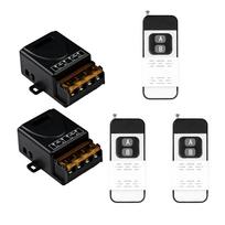 RF 433MHz Wireless Remote Control Switch AC 110V 220V 30A 1000meters RF Relay Receiver and Transmitter for Lamp Electric Appliance fan Switch Learning sidabro žalia spalva
