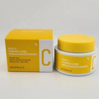 Deoproce Vita C Tonizuojantis Priežiūros Kremas Drėkiklis 50ml - Šviesinantis & Revitalizuojantis Veido Kremas yellow