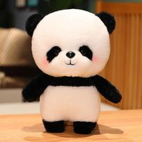 Cute Simulated Bamboo Tube Panda Doll Plush Toy Doll Children Sleeping Pillow Rag Dolls To Give Gifts To Best Friends ordinary no gift box black