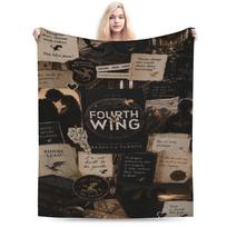 F-Fourth W-Wing Dragon Blanket Soft Fleece Relax Gift  Throw Blankets Plush Thin Quilt 130cmx150cm
