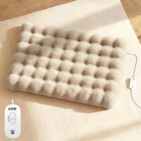 Thickened Cat Heating Pad Temperature Control Dog Electric Mattress Pet Warmer Mat  Autumn Winter S-Khaki 3rd gear beige