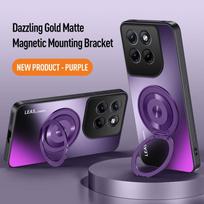 Phone Case for Motorola Moto Edge 70 Fusion ShockProof AG Frosted Soft TPU+PC Matte Back Cover Magnetic for Moto Edge 70 Ultra Motorola Edge 70 Fusion violetinė