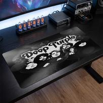 Deep Purple Print Large Mouse Pad Smooth Surface Anti?Slip Desk Mat For Gaming Office Laptop Decoration 30cmx60cm（11.8x23.6inch） black