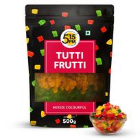 5:15PM Tutti Frutti Mišinys 500 g Džiovinti Daugiaspalviai Papajos Gabaliukai Pyragų Kepimui Desertų Papuošimui Viršutinėms Dalims Ir Saldumynams red