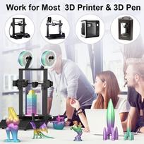 1.75mm 3D Printer PLA Filament Rainbow Gradient Color Printer Filament for ANYCUBIC 200g