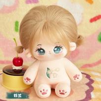 20cm Kawaii Medvilnės Lėlės Anime Pliušinis Kimštinis Figūrėlė Varpelis Orchidėja/Žalioji Slyva/Drugelio Lėlė Dėvimi Drabužiai Pasipuošimui Dovanos with skeleton
