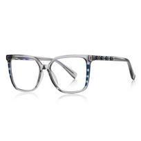 Brand Design Luxury Eyeglass Frames Women Anti Blue Computer Glasses Cat Eye Optical Spectacle Frame Flat Mirror 56801 gray