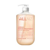 ALLNIZ Derma Repair Protein Treatment 1080ml | Natūralių ingredientų baltymų plaukų kaukė | Baltųjų muskuso kvapas | Didelis dydis 1080ml beige