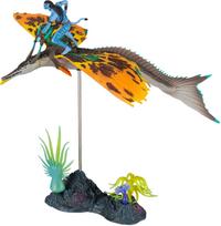 McFarlane Toys, Disney Avatar, Pandora's World, Skimwing and Jake Sully Avatar Movie Action Figure Set, Disney Toy Collector Figure – Ages 8+. gray