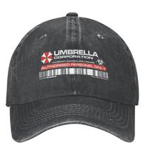 Classic Umbrell Resident Evils 4 Game Baseball Cap Men Women Distressed Denim Washed Snapback  Adjustable Fit s Hat One Size gray