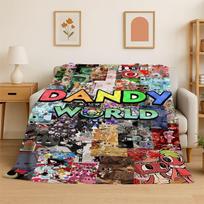 Žaidimo Dandy Pasaulis Animacinis Minkštas Flanelinis Antklodė, Šilta Jauki Antklodė Lovai, Foteliui, Sofai, Miegamajam, Svetainei, Kelionei, Stovyklavimui 100x150cm