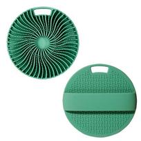 Silicone Handheld Exfoliating Shower Brush: Soft, Gentle Body Scrubber for Daily Use Standard OPP Bag - Bulk black