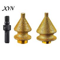Ceramic Tile Drill Bit Diamond Chamfering for Grinder, 4-in-1 Hole Saw, Beveling Grinding Head Chamfering/Hole Enlarging/Polishing/Arc Trimming, E