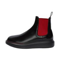 Alexander McQueen Hybrid Chelsea Boot 'Black Red' Women's 586398WHX521066 35 black