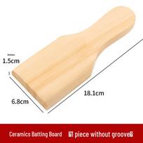 Wooden Clay Sculpting Paddle and Board Set for Pottery beige
