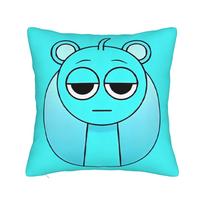 Sprunki Sky Square Pillow Case Cartoon Anime Game Cushion Covers Funny Polyester Decorative Pillowcase for Seat 45x45cm 30x30cm