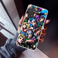 JoJo's Bizarre Adventure Hot Anime Phone Case For Xiaomi Redmi Note 10 11 12 13 14 15 Pro Plus 11S 12S 14S 11T 11E 10S Soft TPU Redmi Note 11E Pro gray