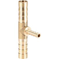 Žalvarinis mažinantis žarnos jungiklis  Vamzdžio jungtis T formos jungiklis  Oro, dujų, vandens, kuro jungiklis 8mm x 4mm x 8mm