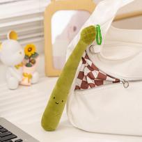 Kawaii 10-20CM daržovių pliušiniai žaislai mielos daržovės pakabukas svogūnas čili grybas morka pliušinis pakabukas raktų pakabukas žaislas beige