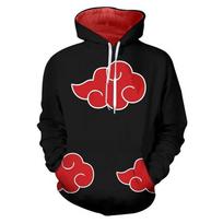 Cross Anime Naruto 3D Print Men's Hoodie & Pants Set - Casual Couple Outfit XL black