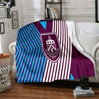 Burnley Football Club Flannel Blanket, Soft Polyester, Modern Design, All-Season for Camping, Travel, Gifts for holidays or birthdays 75x90cm
