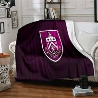 Burnley Football Club Flannel Blanket, Soft Polyester, Modern Design, All-Season for Camping, Travel, Gifts for holidays or birthdays 75x90cm