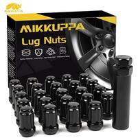 MIKKUPPA 24pcs M12x1.5 Lug Nuts - Replacement for 1984-2013 Toyota 4Runner, 1995-2013 Tacoma, 2000-2006 Tundra Aftermarket Wheel QLN022 gray