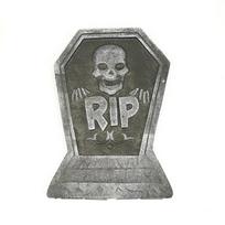 House Lifelike for Outdoor Foam Garden Decor Fake Tombstone Halloween Ornaments Halloween Sign 2 gray