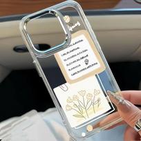 Notes And Tulips Hand-Painted Phone Case For Iphone 17 15 11 13 Pro Max 12 16 14 17E 16E Anti-Drop Slim Soft Protective Fundas iphone 11 Pro gryna