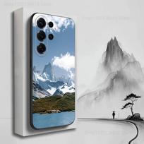Kalnai Kelionės Gamta Telefono dėklas Samsung S25, S24, S23, S22, S21, S20, S10, Ultra, Plus, Lite, FE, Minkštas silikoninis juodas dėklas Samsung S20fe gray
