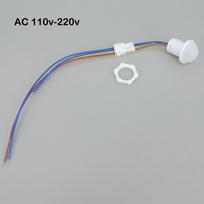 AC 110v 220v PIR Infrared Motion Automatic Smart IR Light control Switch Human Body Sensor terminal Induction Indoor Lamp gray