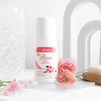 Natural Mineral Deodorant Roll-On Rose 65mL white