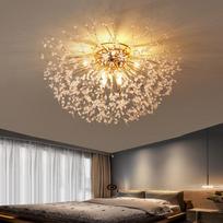 Led Chandelier Svetainės miegamojo valgomojo Firefly Chandelier Paprastas namų vidaus apšvietimo dekoravimas lubų lempos 6 headlights
