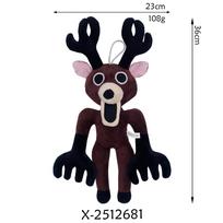 New 99 Nights In The Forest Monster Deer Plushie Cartoon Milu Deer Stuffed Doll Game Peripherals Pillow Decor Toy Fans Gift black
