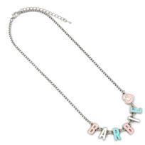 Barbie Name Necklace white
