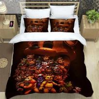3D Spausdintas patalynės komplektas F-Five-Nights At Freddy´S Fnaf Antklodės užvalkalas Antklodė Lova Jaunimo Mergaičių Berniukų Miegamojo Dekoracija Dovana 100x135cm