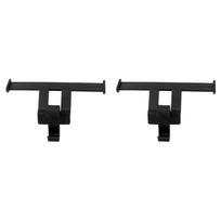 1 Pair Clogs Shoes Tail Wing Decor ABS Slippers Tail Fin Decoration Pendant Ornament Black black