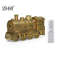 Decorative Fragrance Machine for Office Vintage Steam Train Aroma Diffuser, 300ml Ultrasonic Cool Mist Humidifier with Dual Silent Diffuser EU ruda