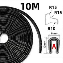 Edge Protection Profile 10m Black PVC Clamp Tape for Rust-Free Sealing