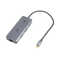 PNI MP15S USB-C į HDMI daugiafunkcis adapteris, 2 x USB 3.0, SD/TF, RJ45, USB-C PD
