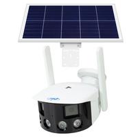 PNI IP590 belaidžio vaizdo stebėjimo kamerų rinkinys su dviem objektyvais, 2 x 2MP, 180 laipsnių kampu, su fotovoltine saulės baterija, 60W galia su 20A akumuliatoriumi, 12V išvestis
