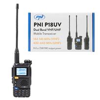 Dėžutė su 20 vienetų nešiojamų VHF/UHF radijo stotelių PNI P18UV, dviejų dažnių, 144-146MHz ir 430-440MHz, 200 kanalų, VOX, nuskaitymas, FM radijas, Li-Ion 2200 mAh
