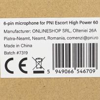 6 kontaktų mikrofonas PNI Escort High Power 60 radijo stotelėms